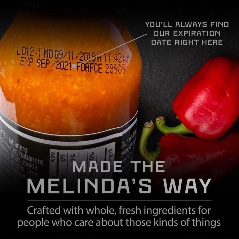 Melinda's Fire Roasted Jalapeño Hot Sauce with Aromatic Garlic -