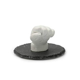 Lucky Hands® Base - Refine your 3D handprint with a beautiful base made of slate, various design options (slate, 10 cm diameter)