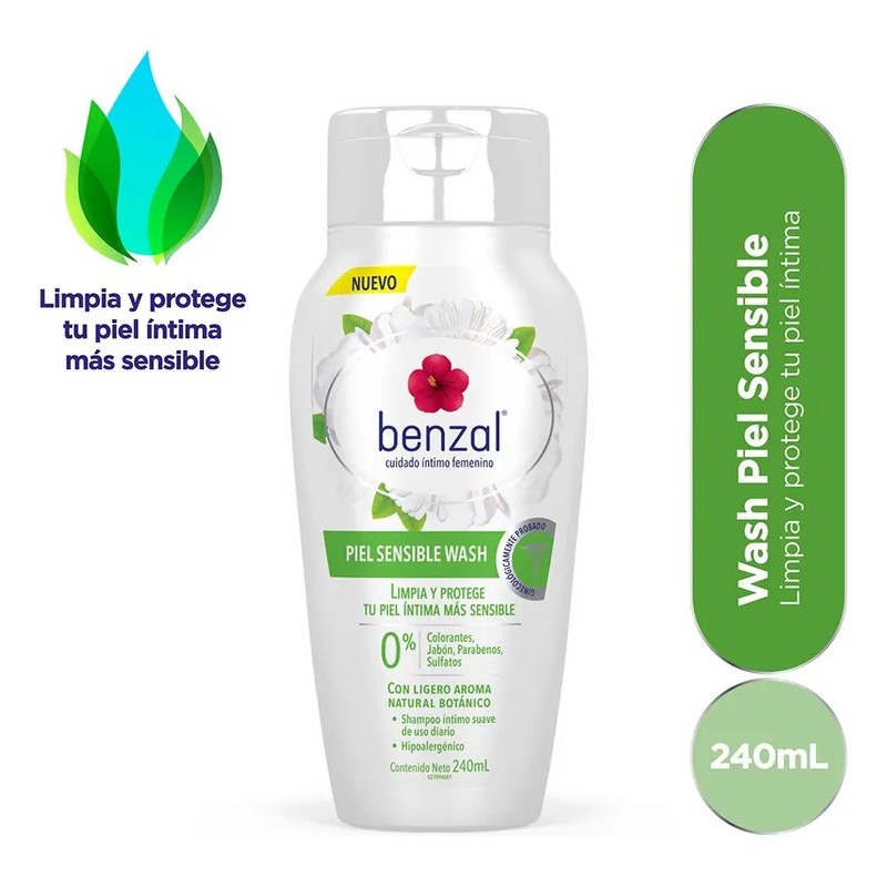 Benzal Wash íntimo Piel sensible y Crema de avena para