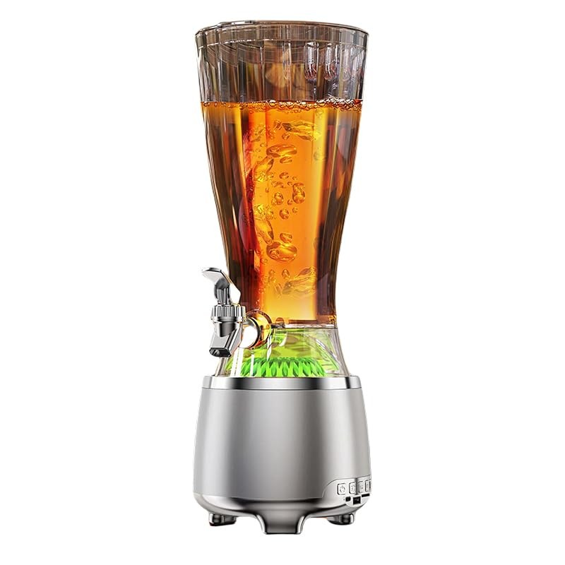TarnorLer 2.5l Beverage Dispenser With Bluetooth Speaker Lighting Base, Portable