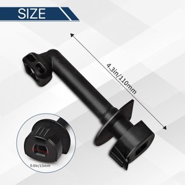 DERASL Pressure Washer Knee, Outlet Pipe, Compatible with Karcher K2-K4