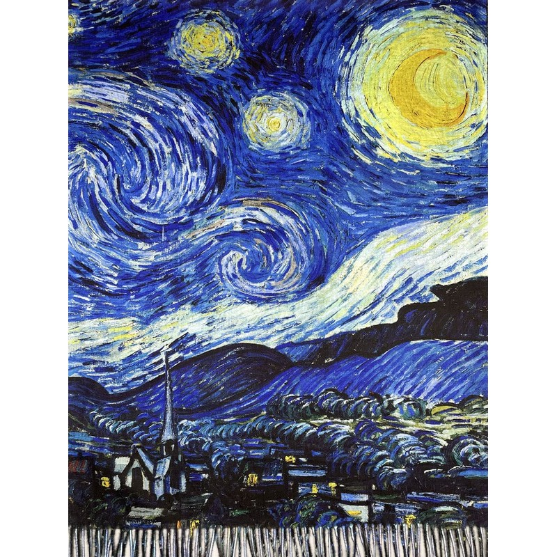 VENVSBEE Van Gogh Scarves Art Scarf for Women Gift Reversible