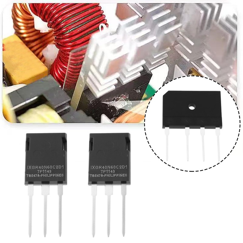 Briny River IXGR40N60C2D1 Transistoren + GBJ2510 Brückengleichrichter für Schaltnetzteil, 3