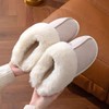 Faux Suede Fur Slippers for Women – Warm Plush Lining