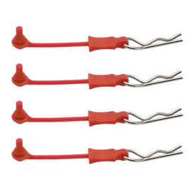 ARRMA RC Body Clip Retainer &body clips for 1/10 ARRMA 3s&Mega Vorteks Senton Granite Big Rock Typhon etc upgraded parts 4pcs/set #AR390165 (Red)