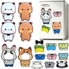 16PCS Bubuuu and Duduuu Acrylic Fridge Magnets, Detachable Magnetic Dress