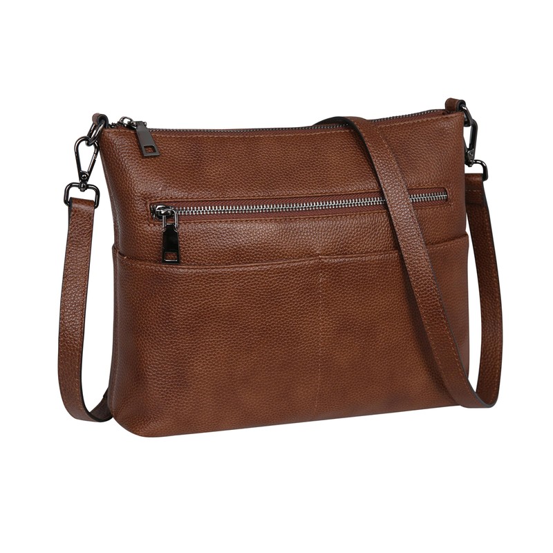 Iswee Genuine Leather Crossbody Bag for Women Purses and Handbags