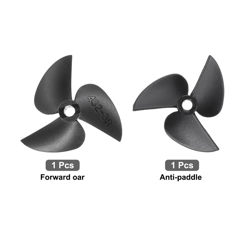 sourcing map 1 Set RC Boat Propeller, 3 Blades Propellers