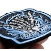 Hang Loose Skeleton Shaka Embroidery Morale Patch - Hook and