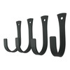 Set of 4 Wrought Iron Coat or Towel Hooks