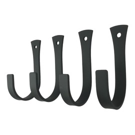 Set of 4 Wrought Iron Coat or Towel Hooks