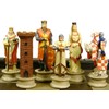Medieval Times Crusades Arabian vs Christian Knights Chess Set W/