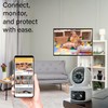 Dual Lens Security Camera - 2 Room Security Cameras WiFi