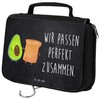 Mr. & Mrs. Panda Toiletry Bag Avocado + Toast, gray,