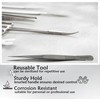 Precision Serrated Tweezers Multifunction Lab Forceps Made of Stainless Steel
