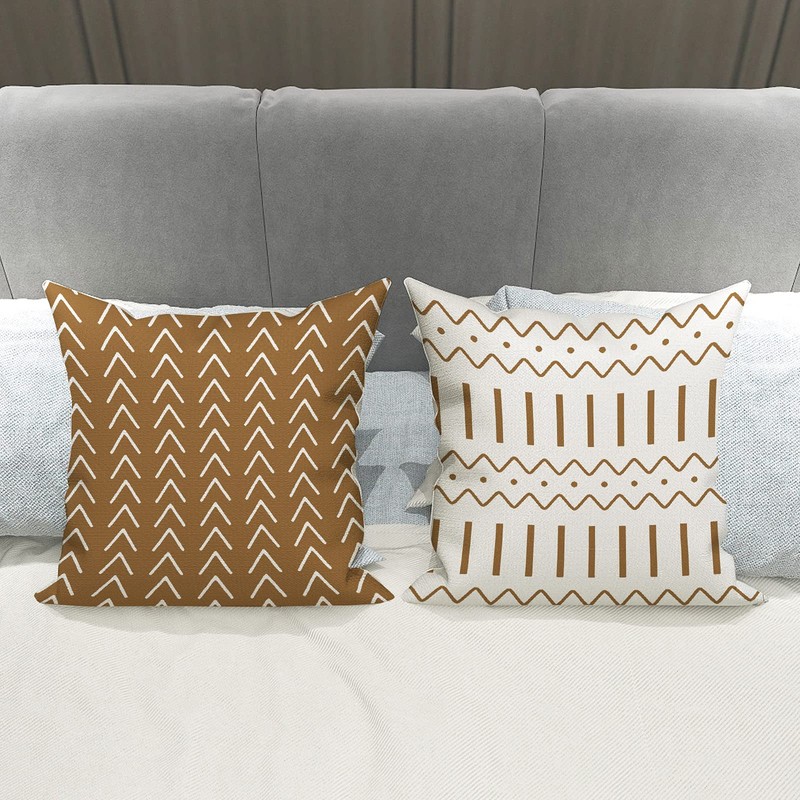YCOLL Pillow Covers 20x20 Set of 4, Modern Sofa Throw