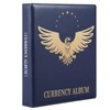MUDOR Currency Collection Album, 90 Pocket World Banknote Holder, Paper
