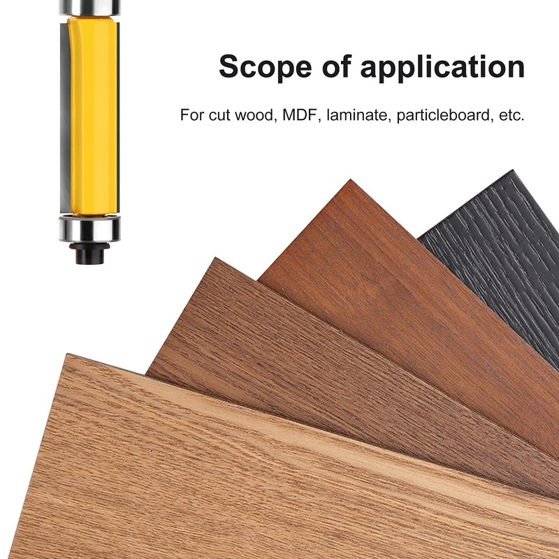 MEIGGTOOL 1-1/2 Inch Flush Trim Top and Bottom Bearing Router