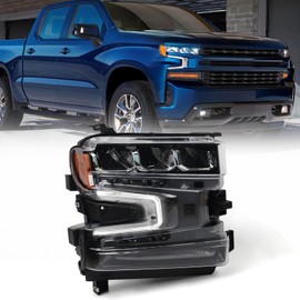 VLINCAR LED Headlight Assembly For Chevy Silverado 1500 2019 2020 2021 2022 Pickup Truck LT/LT Trail Boss/LTZ 1500 Replacement Head Light Lamp Right Passenger Side GM2503497 84621851