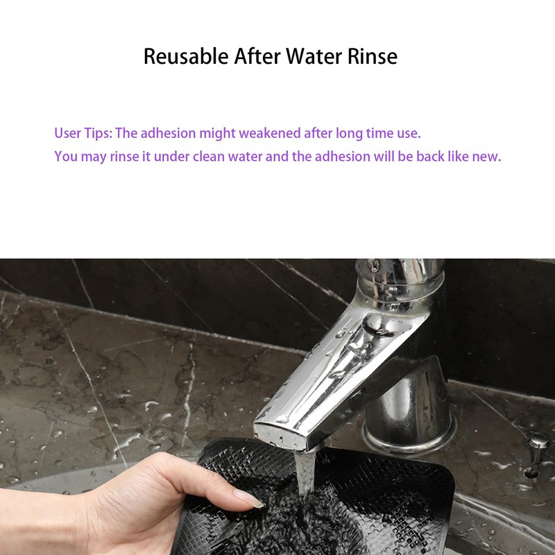 Car Dashboard Anti-Slip Placing Mat, Adhesive Silicone Pad for Car