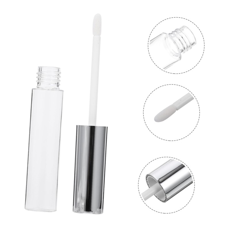 Mikinona 12pcs Lip Gloss Storage Tubes Round Empty Container with