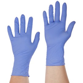 Sempercare 8267 93843/3000002158 Nitrile Skin Disposable Protection and Examination Gloves Made of Nitrile Latex, Powder-Free, Size Small (6-7), Lavender Blue (Pack of 200)
