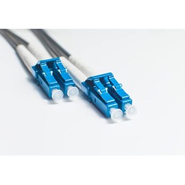 FiberCablesDirect - 5M OS2 LC LC Fiber Optic Cable | Armored LSZH 10Gb Duplex 9/125 LC to LC Singlemode Jumper 5 Meter (16.40ft) | Length Options: 1M-200M | 10g smf sfp 10gbase ls0h Armor ofnr lc-lc