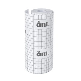 ANT Standard Grid (12" x 100ft) Clear Vinyl Transfer Paper Tape Roll with Half Inch Alignment Grid for Silhouette Cameo, Cricut Adhesive Vinyl for Decals,Signs, Windows, Stickers