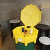 PIG Poly Drum Funnel | Hinged Lid | for 55
