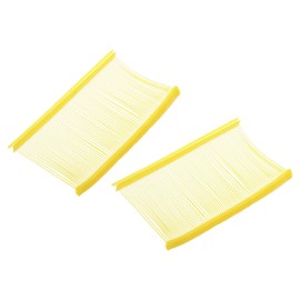 MECCANIXITY 2000 Pcs Standard Tagging Barb Fasteners, 2 Inch Yellow Tagging Gun Fasteners Tagging Gun Refill Plastic Garment for Clothing Fine Stitch Price Refills Tag Label