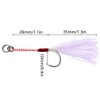 5pcs 30g Colorful Blade Shape Fishing Lures Metal Double Hook