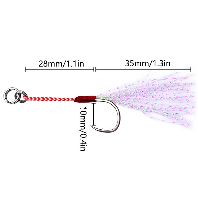 5pcs 30g Colorful Blade Shape Fishing Lures Metal Double Hook