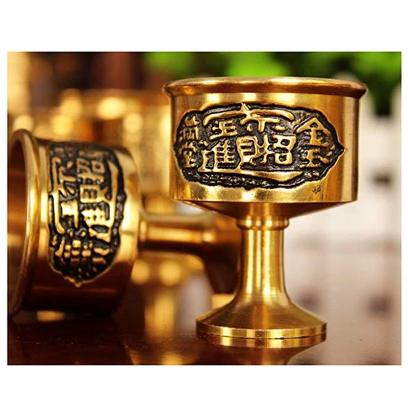 Feng Shui Goods, Copper Water Cup, Good Luck Goods, Figurine,