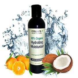 GLIMMER GODDESS Colin's Made for Men Organic Daily Moisturizer with SPF 40, 8 oz