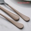 Onlycooker 20-Piece Black Silverware Set 18/0 Stainless Steel Flatware Brown