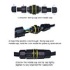 IP68 Waterproof 2 Way Cable Connector–4–10 mm Wire Diameter –Outdoor Electrical