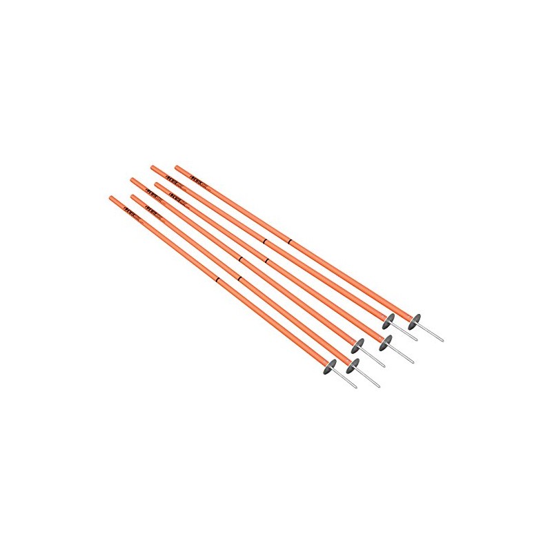 Kwik Goal 2 Go Coaching Sticks (6 Set), Hi-Vis Orange