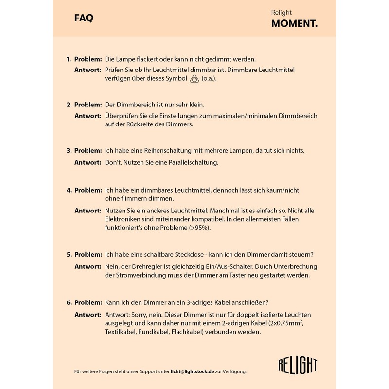 Relight Moment Trailing Edge Dimmer (LED 3-80 W, AGL &