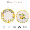 molidiki Unbreakable Melamine Plates Set of 8, 4 Large 11"