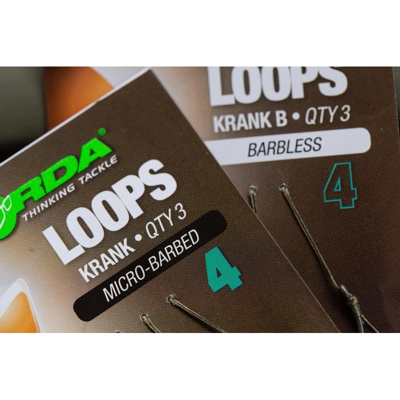Korda Loops Rigs Krank Barbed Size 6 | 18lb Ready