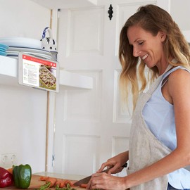 Tablet Wall Mount, TFY Kitchen Wall Mount for Tablets and Smartphones, Fits on Kitchen, Bathroom, Bedroom, Readingroom and More (Gray)