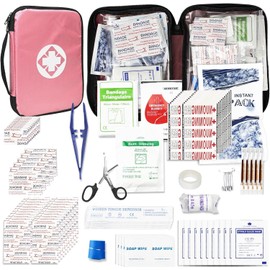 305Pcs Car First Aid Kit Refill Supplies for Business Home First Aid Emergency Kits for Office Business Compact Lovely Bag for Outdoor Activities Skating Boating