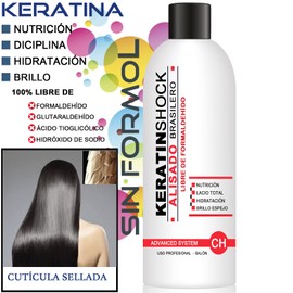 Nanoplastia: Tratamiento de Keratina Brasileña para Alaciar el Cabello Permanentemente Kit de 250ml, 100% libre de: formaldehído, glutaraldehído e Hidroxido De Sodio