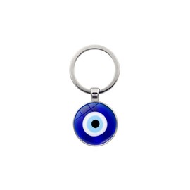 tenghong2021 Evil Eye Keychain Charm Holder Keyring for Women Men Good Luck Colorful Protection Amulet for Keys -Style 04