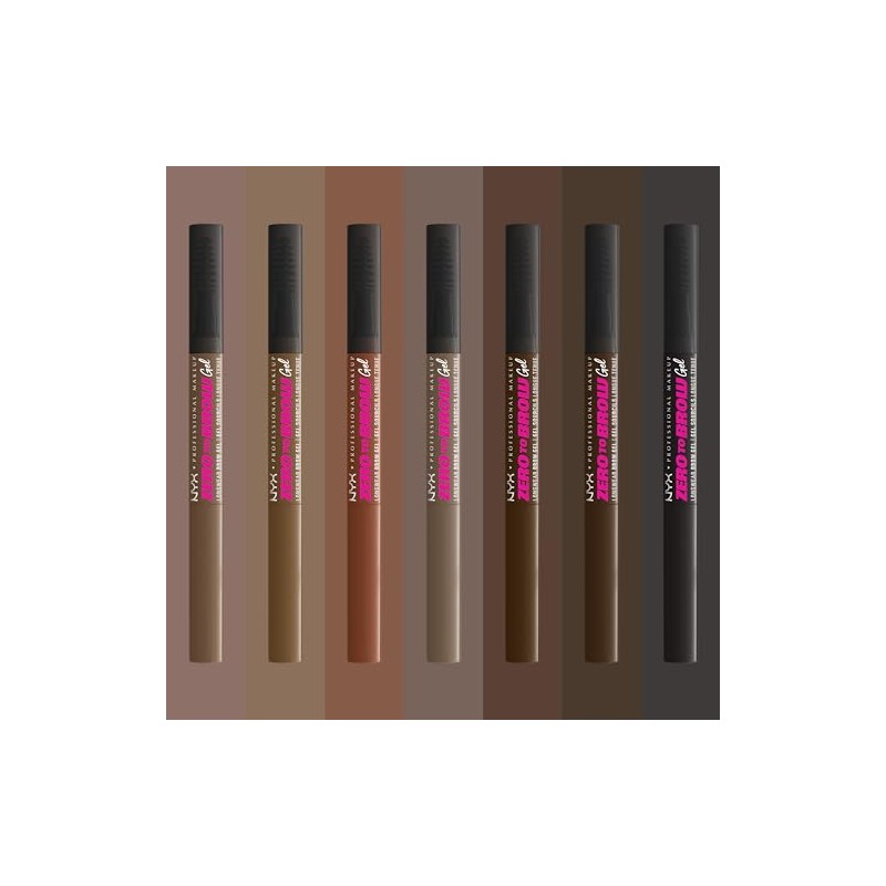 NYX Professional Makeup, Zero To Brow, Gel de Cejas con