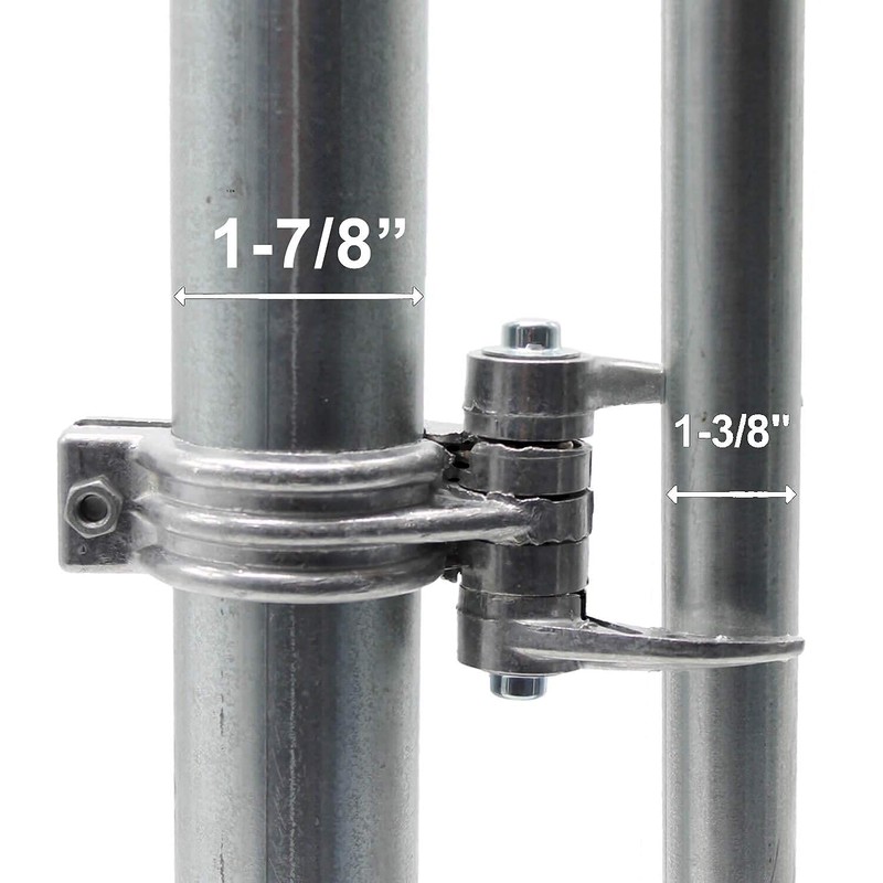 1-7/8" (2") x 1-3/8" Durable Chain Link Spring Loaded Gate