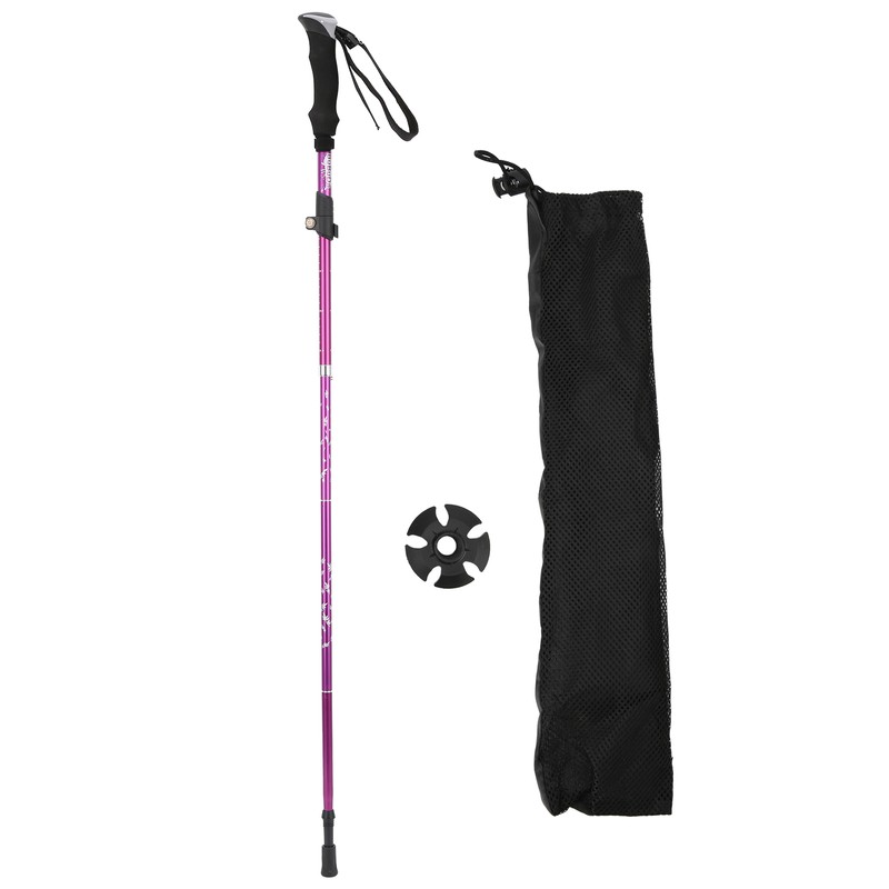 Walking Stick 5 Section Collapsible Aluminum Alloy Adjustable Folding Cane