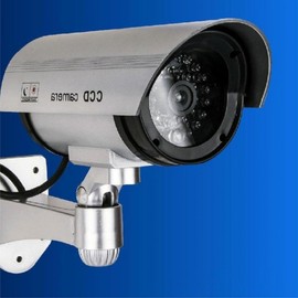 Dummy CCTV Camera Deterrent Black