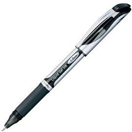 Pentel XBL60-A Gel Ink Ballpoint Pen EnerGel Cap Type 1.0mm Silver Axis Black 5pcs
