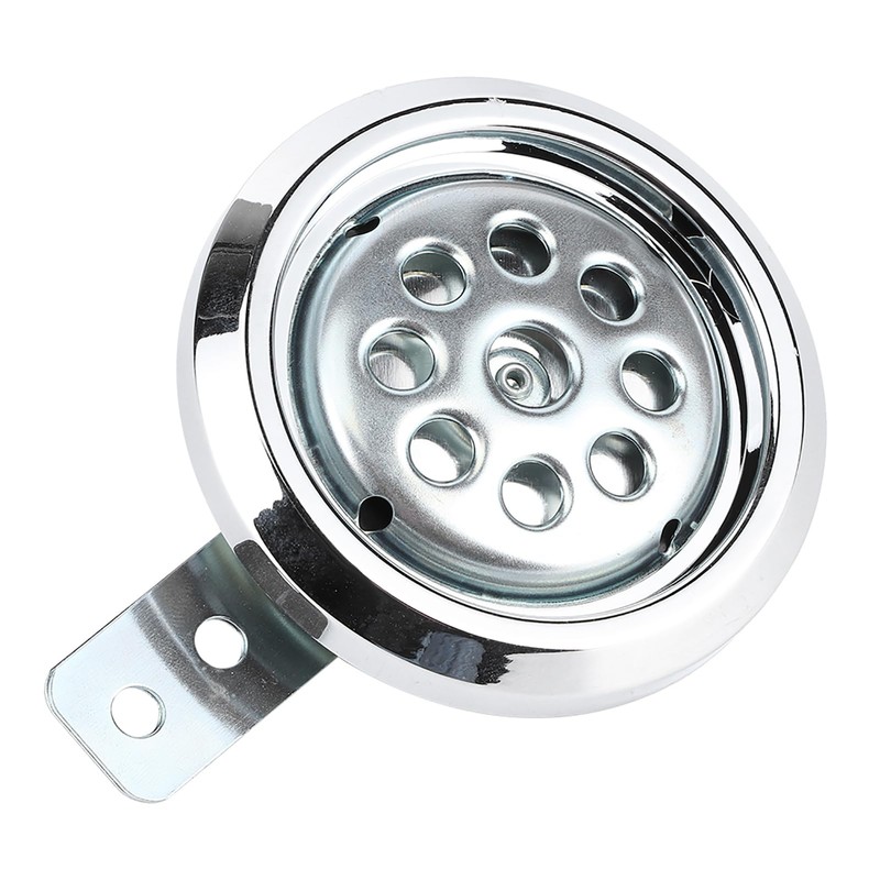 Universal Powerful 105dB Motorcycle Horn with Chrome Lid Honeycomb Pattern